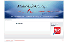 Tablet Screenshot of medic-life-concept.de